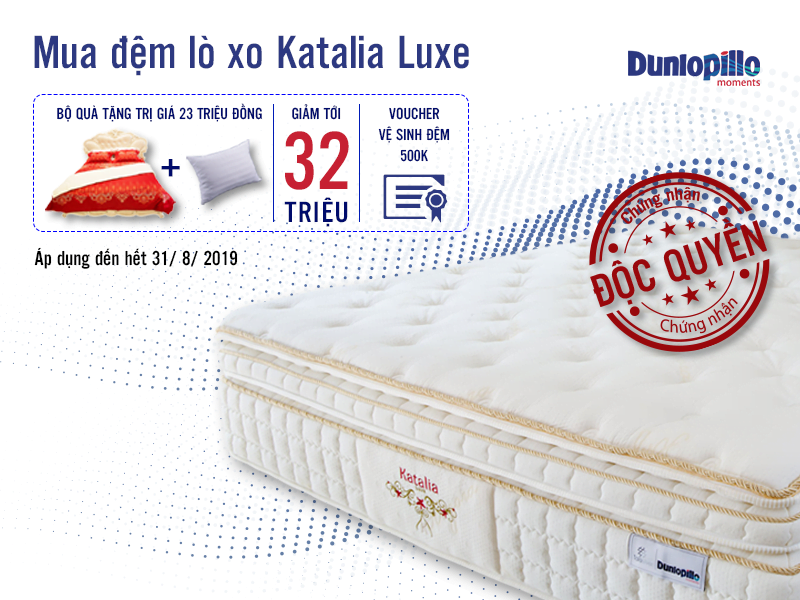 đệm lò xo Dunlopillo Katalia Luxe cao cấp