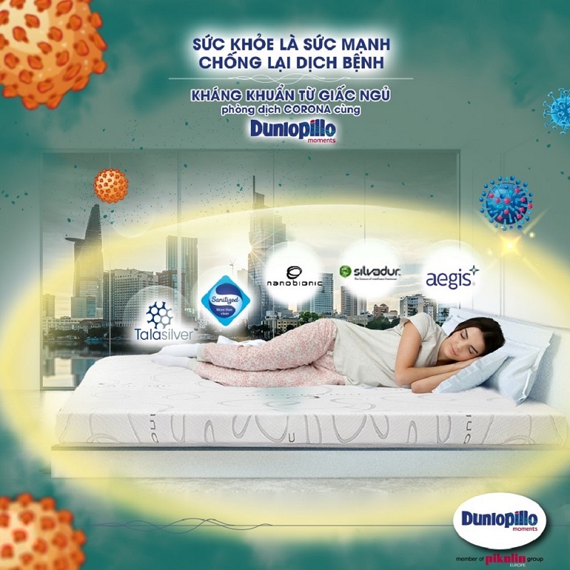 Những đột phá công nghệ chăm sóc giấc ngủ trong đệm cao su Dunlopillo